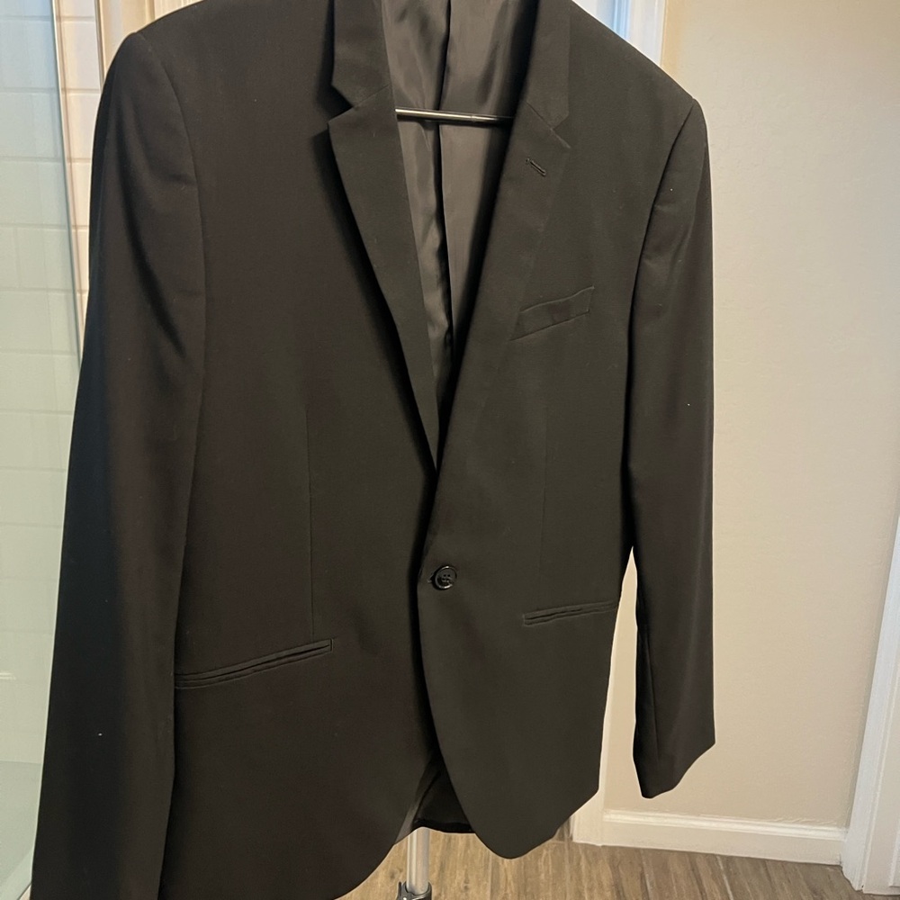 H&M Black Sport Coat Modern Cut Blazer